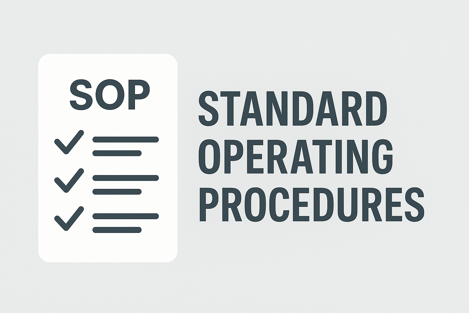Standard Operating Procedures